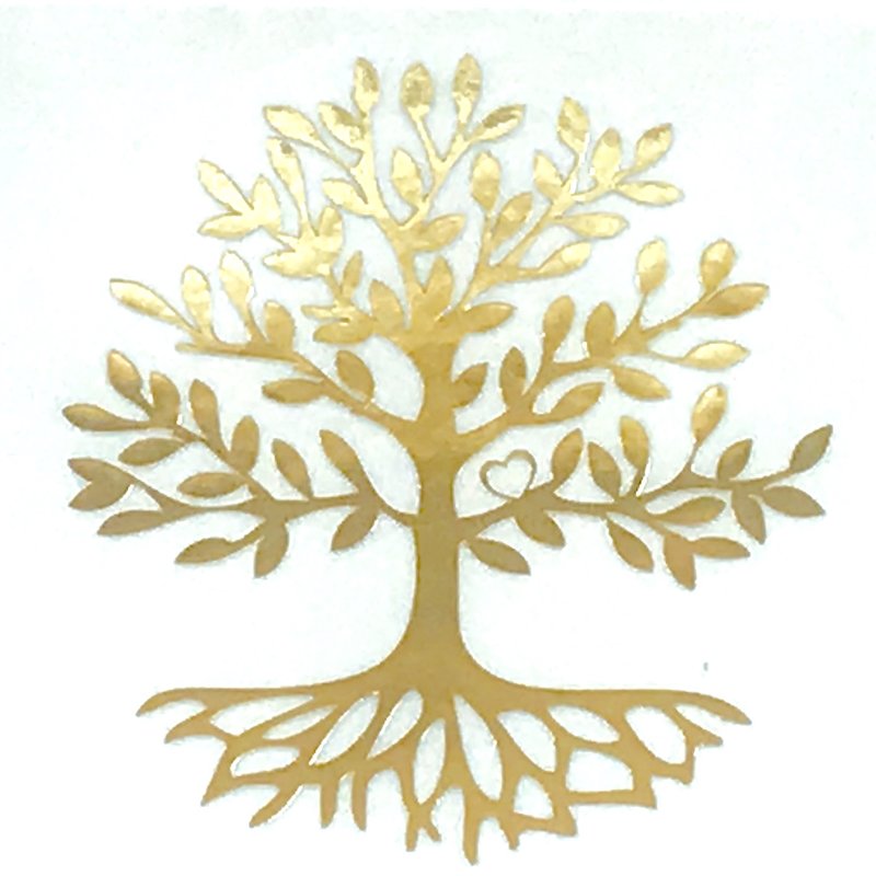 Aufkleber Lebensbaum  Baum des Lebens gold 4x3cm Tree of Life VERSANDKOSTENFREI! 