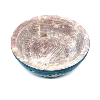 R�ucherschale in Chakrafarben blau