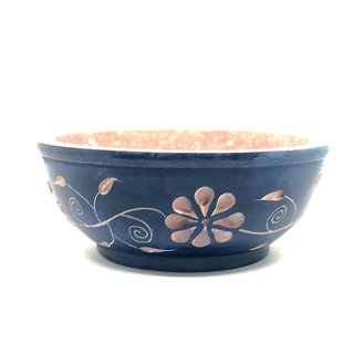 R�ucherschale in Chakrafarben indigo