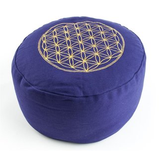 Blume des Lebens Meditationskissen lila