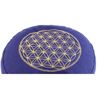 Blume des Lebens Meditationskissen lila