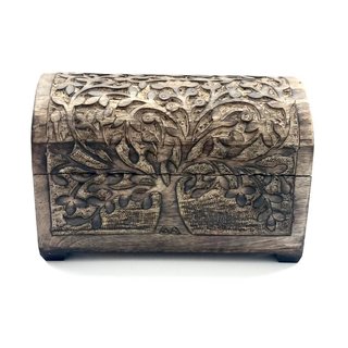Holzbox mit dem Lebensbaum, gro